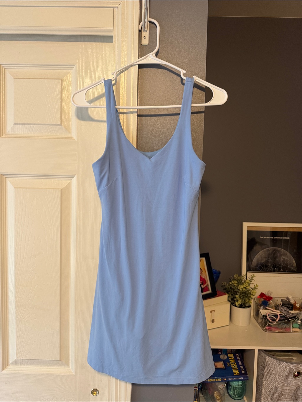 Lululemon Athletica Periwinkle Scoop Neck Tank Dress